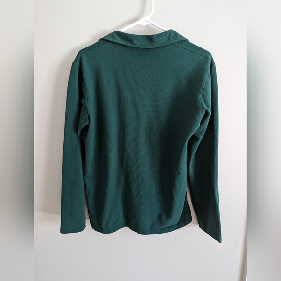 Green Long Sleeves Polo - Mens - Medium - Picture 3 of 4